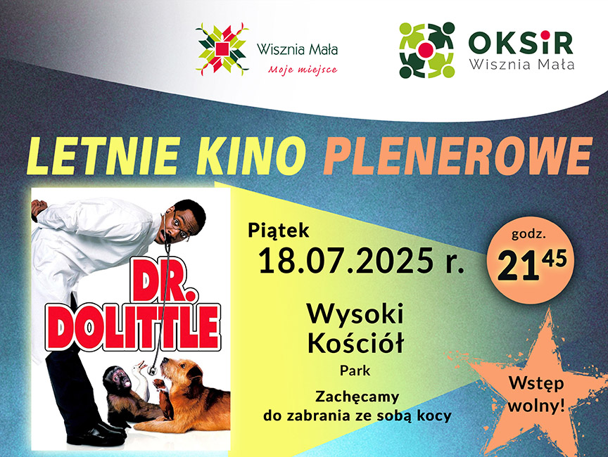 Letnie Kino Plenerowe w Wysokim Kościele. DR. Dolittle.