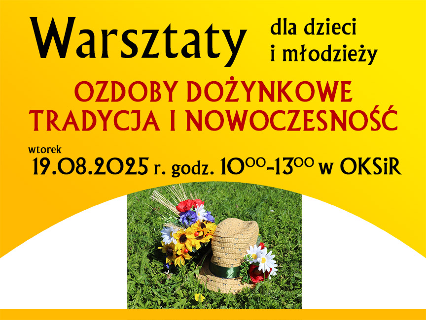 Warsztaty dożynkowe dla dzieci i młodzieży