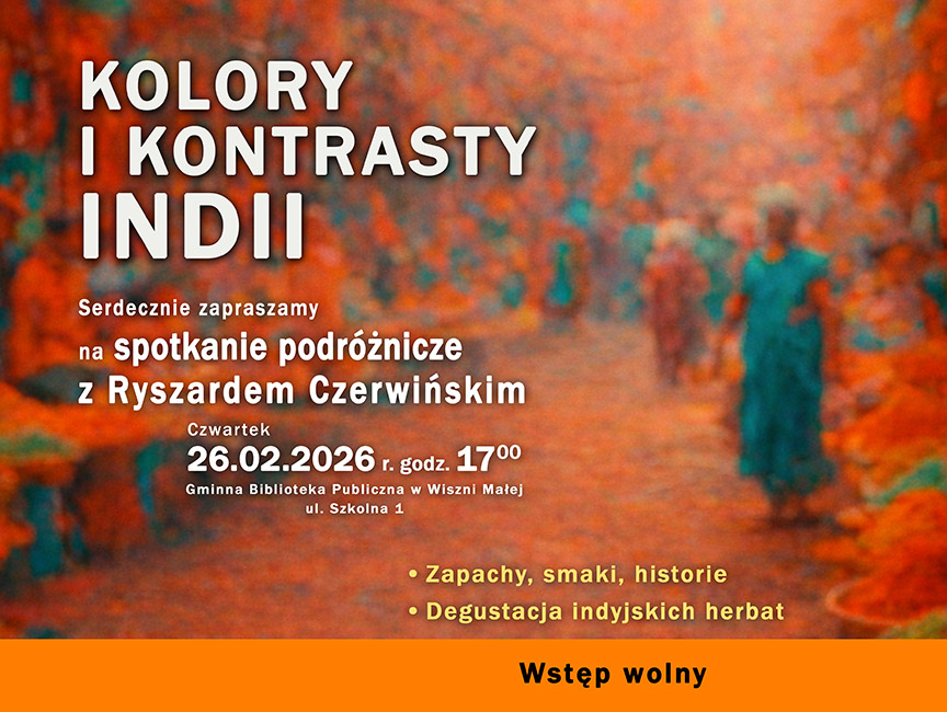 Spotkanie podróżnicze z Ryszardem Czerwińskim pt. „Kolory i kontrasty Indii”