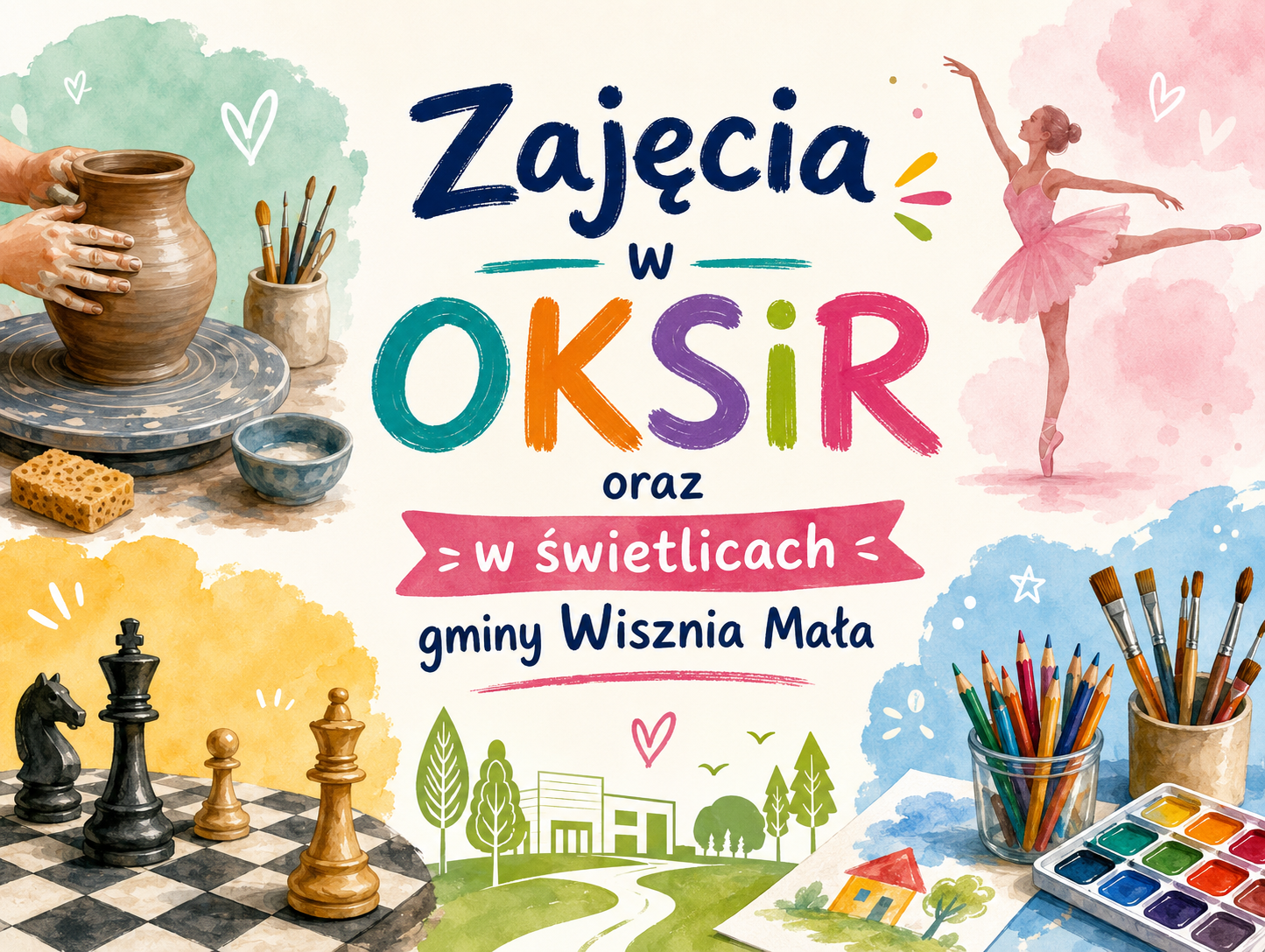 Zajęcia w OKSiR oraz w świetlicach gminy Wisznia Mała